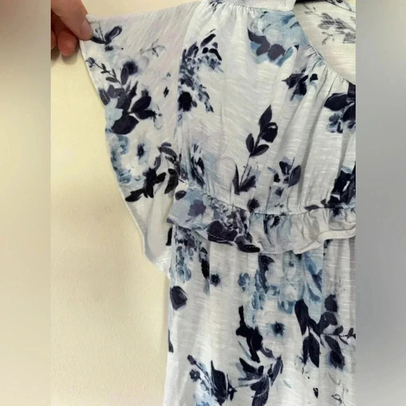 Maurices Women’s Set of 2 size small tops striped floral blue summer blouse Y2K‎ - Picture 4 of 14